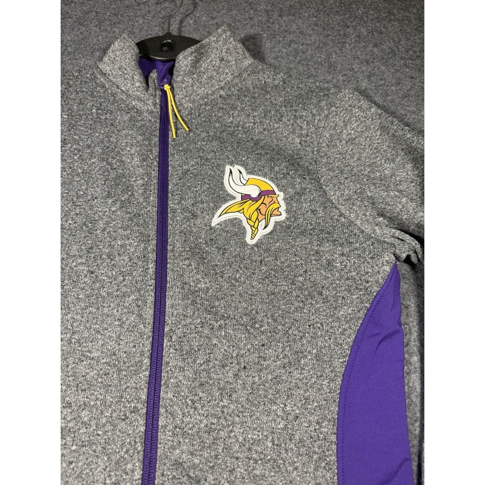 Minnesota Vikings NFL Team Apparel Women's Full-Zip Knit Fleece Jacket Small